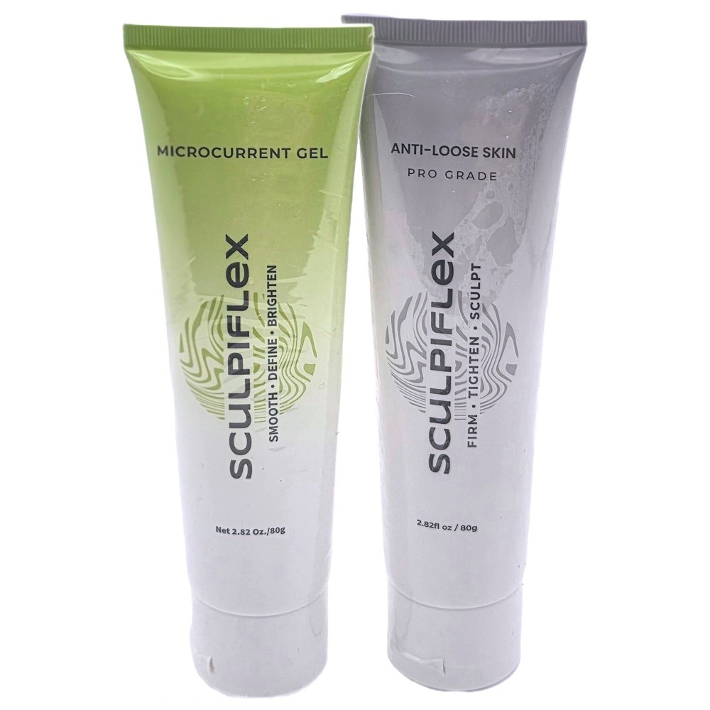 Sculpiflex Microcurrent Gel & Anti-Loose Skin Cream Set 80g New Sealed 2027 EXP